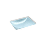 Yepsen 20'' rectangular undermount bathroom sink, no overflow