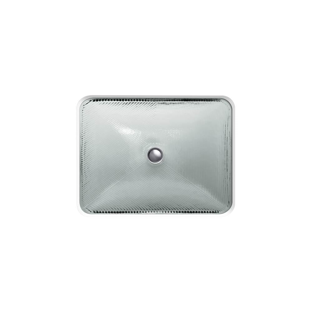 Yepsen 20'' rectangular undermount bathroom sink, no overflow