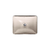 Yepsen 20'' rectangular undermount bathroom sink, no overflow