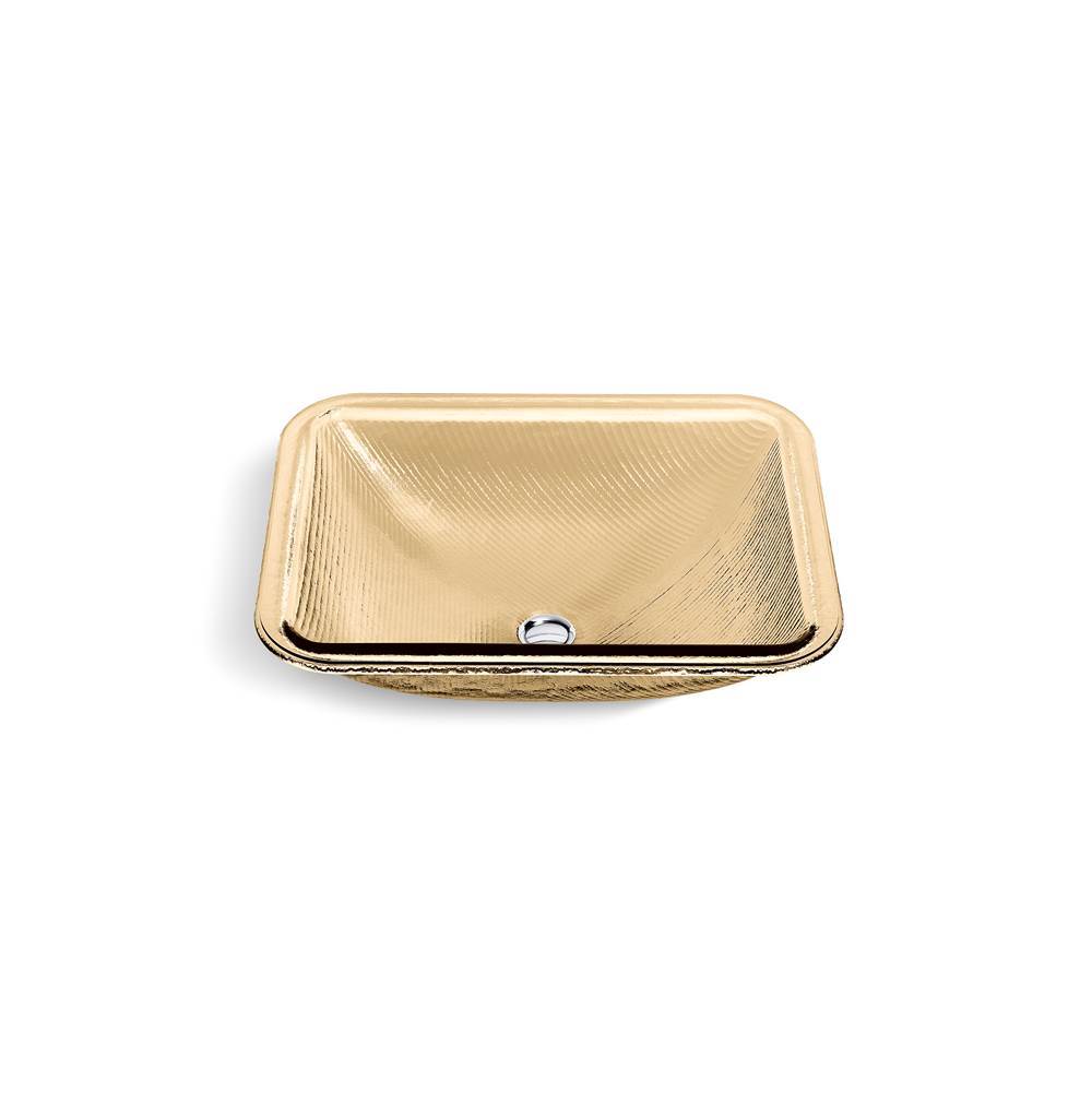 Kohler - Yepsen 20'' rectangular undermount bathroom sink, no overflow - Translucent Sandalwood