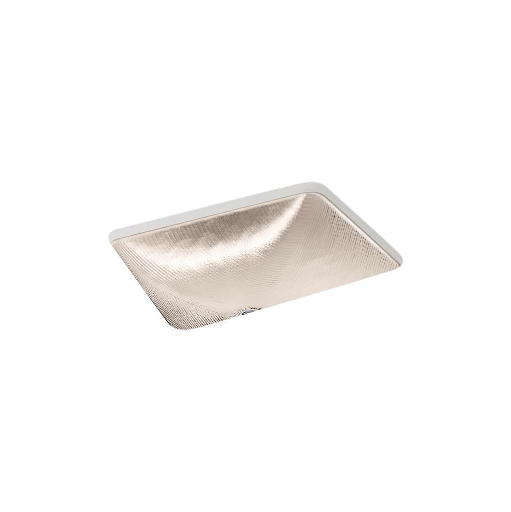Yepsen 20'' rectangular undermount bathroom sink, no overflow