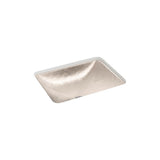 Yepsen 20'' rectangular undermount bathroom sink, no overflow