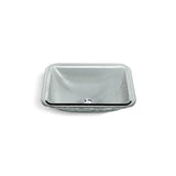 Kohler - Yepsen 20'' rectangular undermount bathroom sink, no overflow - Translucent Stone
