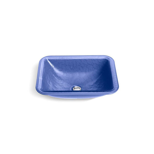 Kohler - Yepsen 20'' rectangular undermount bathroom sink, no overflow - Opaque Sapphire