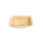 Kohler - Yepsen 20'' rectangular undermount bathroom sink, no overflow - Opaque Sandalwood