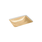 Yepsen 20'' rectangular undermount bathroom sink, no overflow