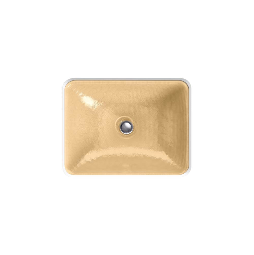 Yepsen 20'' rectangular undermount bathroom sink, no overflow