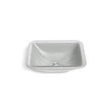 Kohler - Yepsen 20'' rectangular undermount bathroom sink, no overflow - Opaque Stone