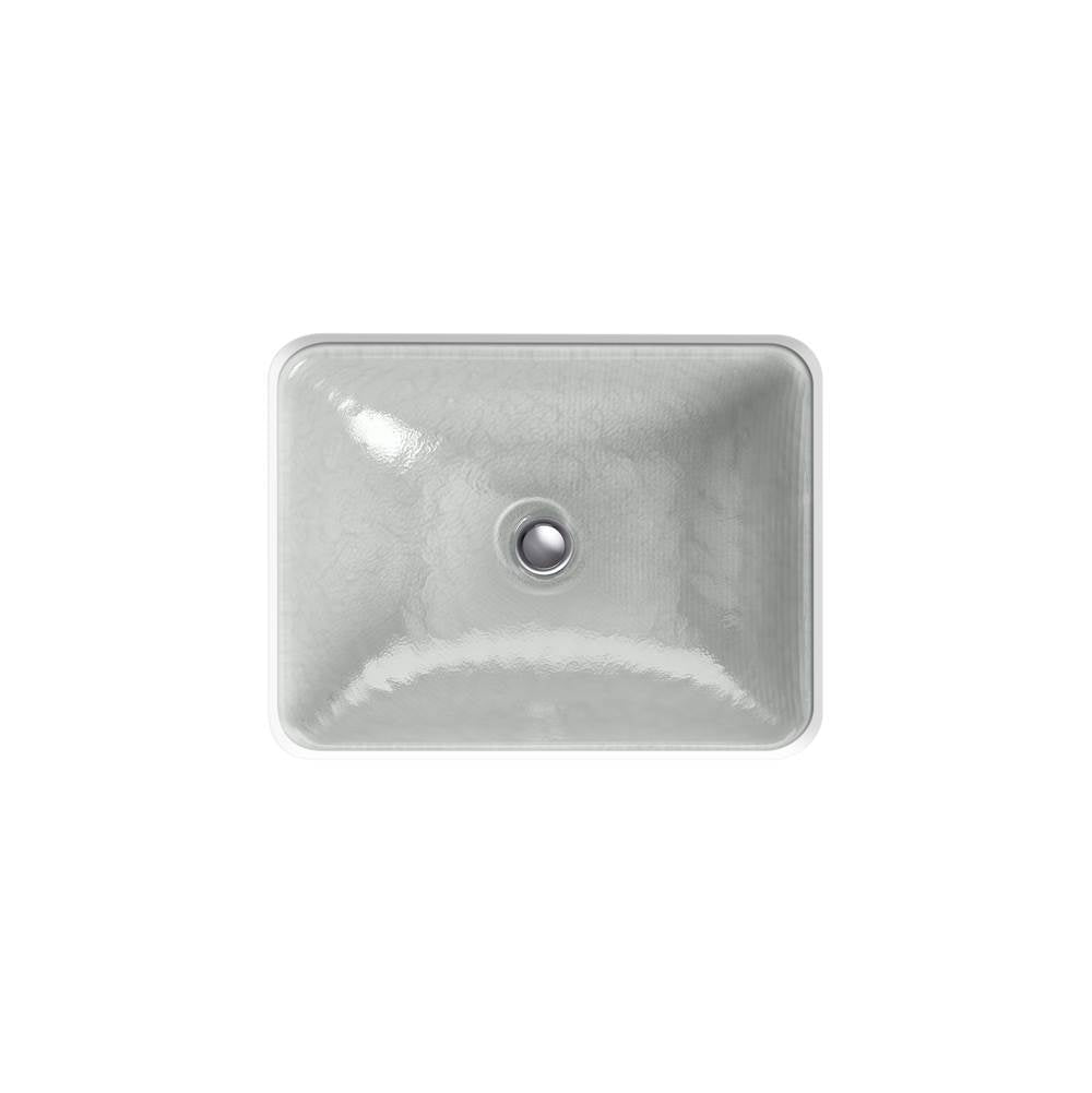 Yepsen 20'' rectangular undermount bathroom sink, no overflow