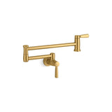 Kohler - Wall-mount pot filler - Vibrant Brushed Moderne Brass