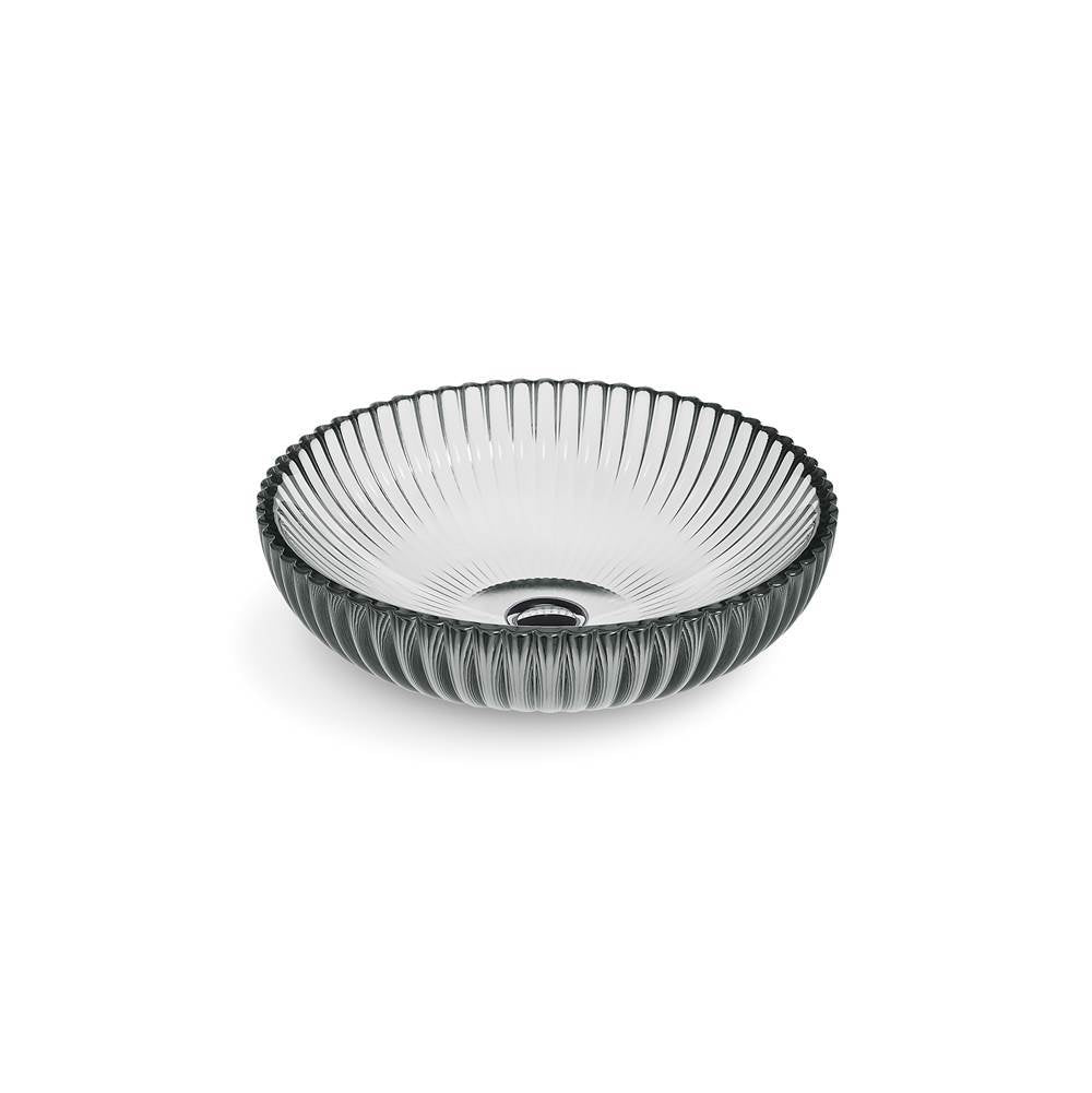 Kohler - Salute 15'' round vessel bathroom sink, no overflow - Translucent Stone