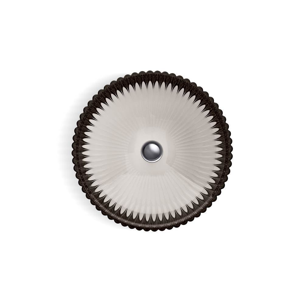 Salute 15'' round vessel bathroom sink, no overflow