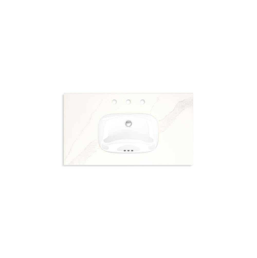 HadronE 36'' bathroom vanity cabinet with sink and quartz top