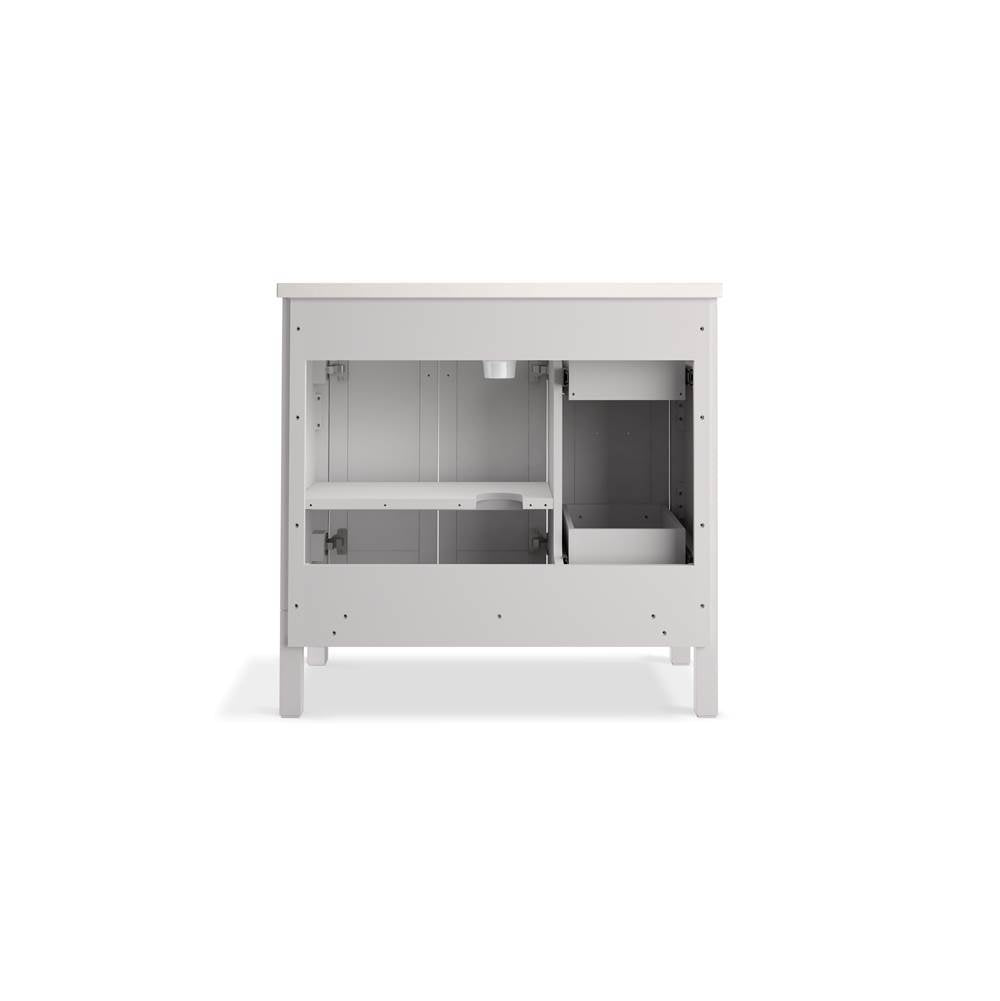 HadronE 36'' bathroom vanity cabinet with sink and quartz top