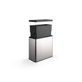 12-liter open-top trash can
