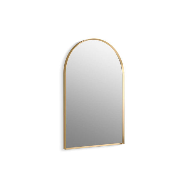 Kohler - Essential 24'' x 36'' arched framed mirror - Moderne Brushed Gold
