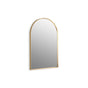 Kohler - Essential 24'' x 36'' arched framed mirror - Moderne Brushed Gold