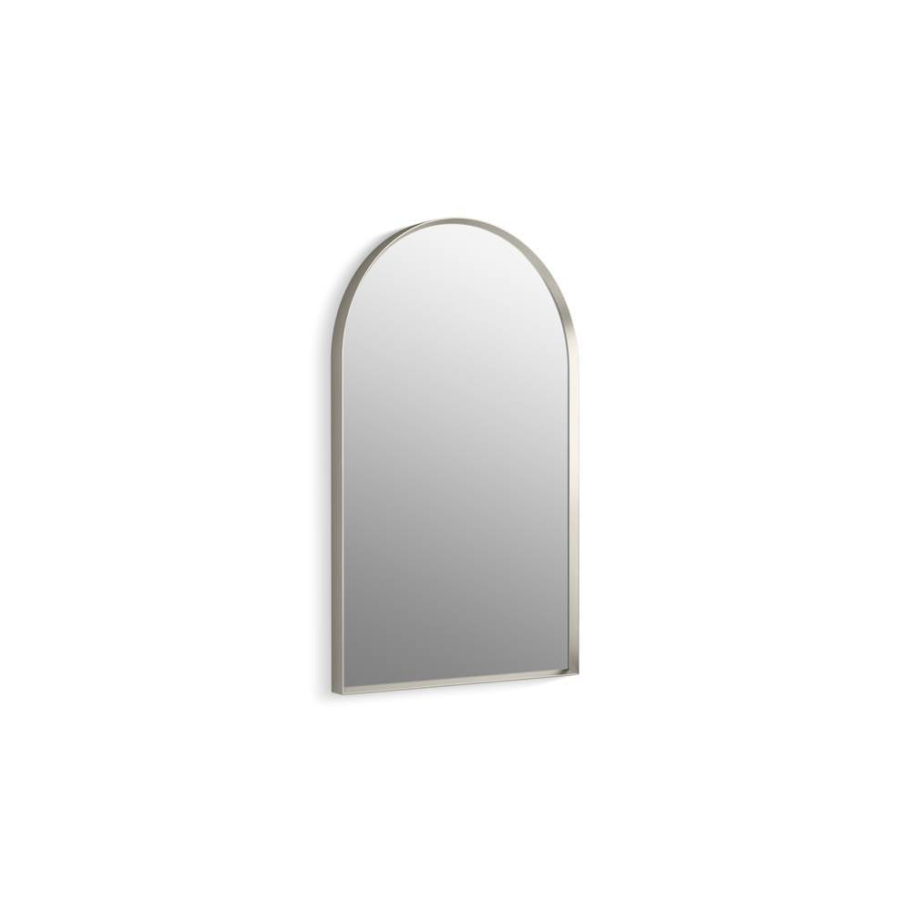 Kohler - Essential 20'' x 32'' arched framed mirror - Brushed Nickel