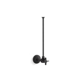 Kohler - 3/8'' NPT angle supply with stop and annealed vertical tube - Matte Black