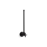 Kohler - 1/2'' NPT angle supply with stop with cross handle and annealed vertical tube - Matte Black