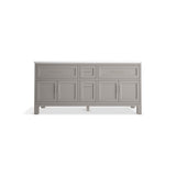 Quo 72'' bathroom vanity cabinet with sinks and quartz top