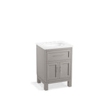 Kohler - Quo 24'' bathroom vanity cabinet with sink and quartz top - Mohair Grey