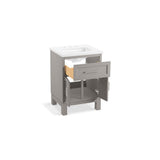 Quo 24'' bathroom vanity cabinet with sink and quartz top