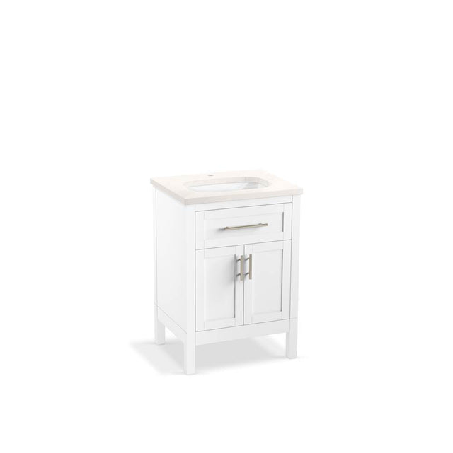 Kohler - HadronE 24'' bathroom vanity cabinet with sink and quartz top - White
