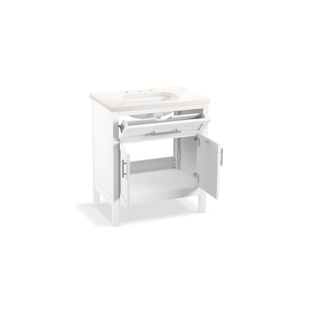 HadronE 30'' bathroom vanity cabinet with sink and quartz top
