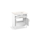 HadronE 30'' bathroom vanity cabinet with sink and quartz top
