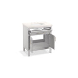 HadronE 30'' bathroom vanity cabinet with sink and quartz top