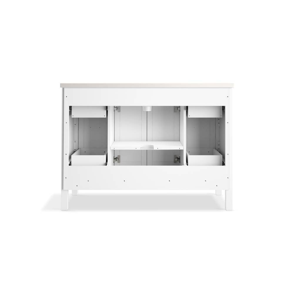 HadronE 48'' bathroom vanity cabinet with sink and quartz top