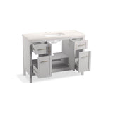 HadronE 48'' bathroom vanity cabinet with sink and quartz top