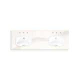 HadronE 60'' bathroom vanity cabinet with sinks and quartz top