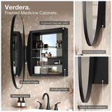 Verdera 20'' x 40'' capsule framed medicine cabinet