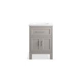 Quo 24'' bathroom vanity cabinet with sink and quartz top