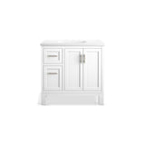 Quo 36'' bathroom vanity cabinet with sink and quartz top