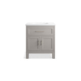Quo 30'' bathroom vanity cabinet with sink and quartz top