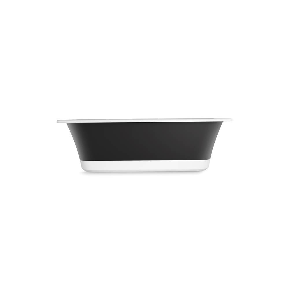 VoluteE 63'' x 28-3/8'' freestanding bath with base