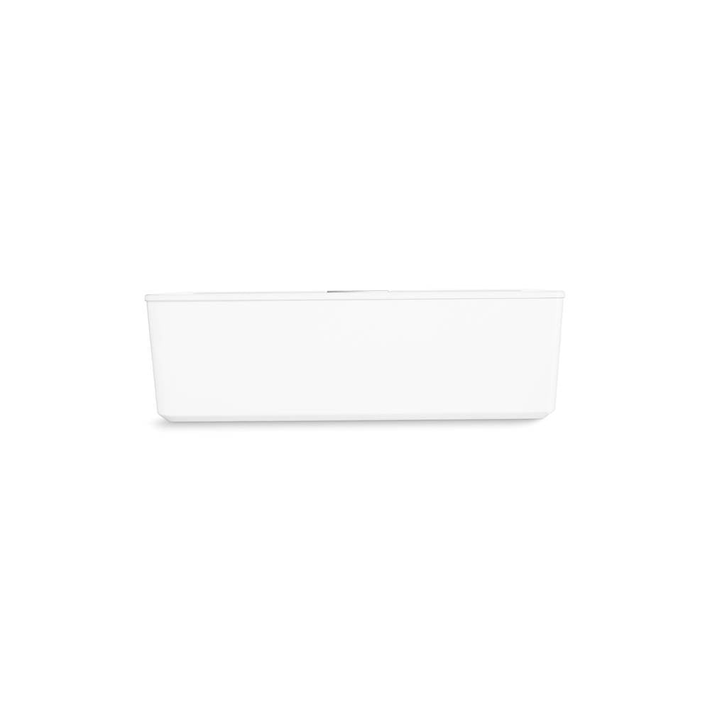 VoluteE 63'' x 28-3/8'' freestanding bath with shroud