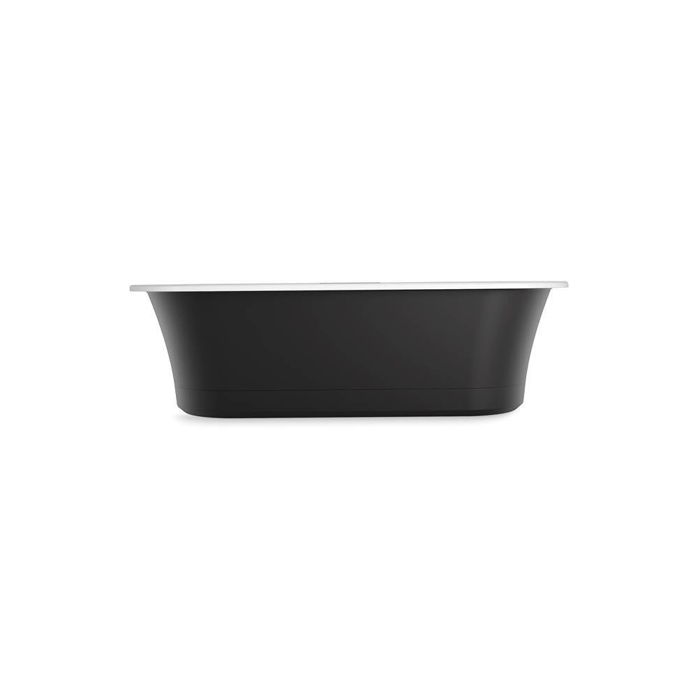 VoluteE 70-7/8'' x 30-3/8'' freestanding bath with base