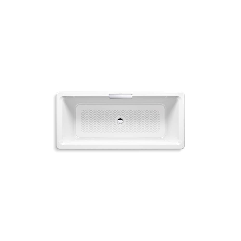 VoluteE 63'' x 28-3/8'' freestanding bath with base