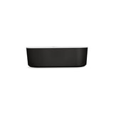 VoluteE 63'' x 28-3/8'' freestanding bath with shroud