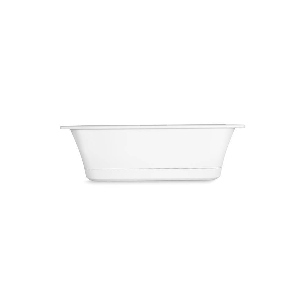 VoluteE 63'' x 28-3/8'' freestanding bath with base