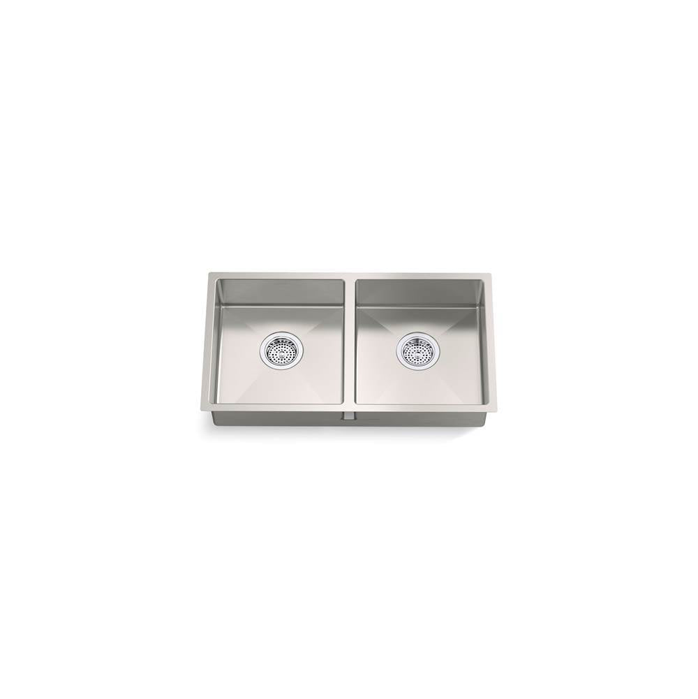 Kohler - Strive 29-1/2'' undermount double-bowl kitchen sink - Stainless Steel