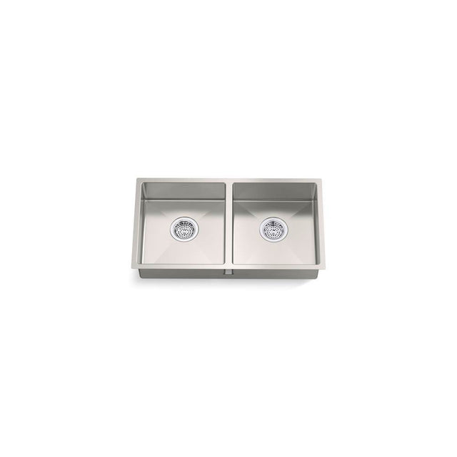 Kohler - Strive 29-1/2'' undermount double-bowl kitchen sink - Stainless Steel