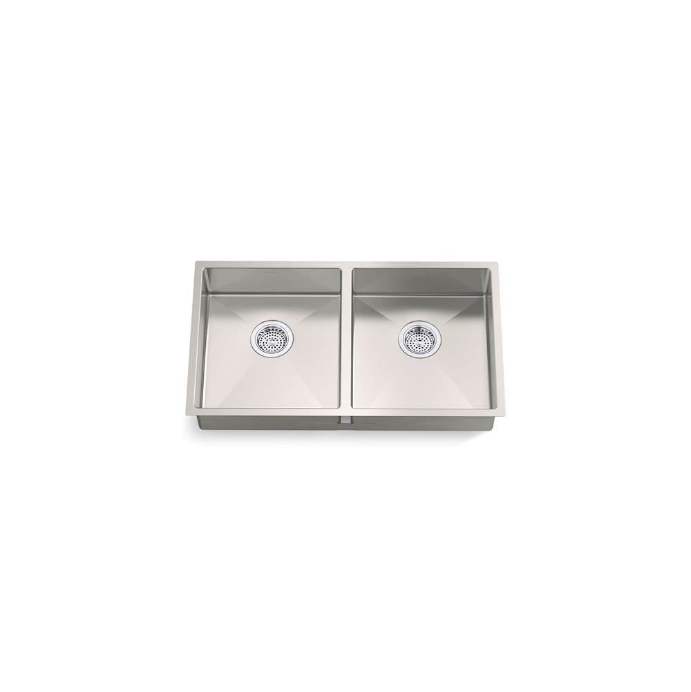 Kohler - Strive 32'' undermount double-bowl kitchen sink - Stainless Steel