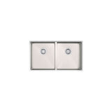 Strive 32'' undermount double-bowl kitchen sink