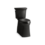 Kohler - Corbelle Tall ContinuousClean two-piece elongated toilet with skirted trapway, 1.28 gpf - Black