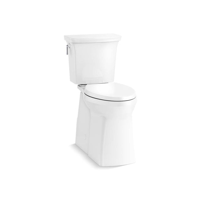 Kohler - Corbelle Tall ContinuousClean two-piece elongated toilet with skirted trapway, 1.28 gpf - White